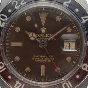 Rolex GMT Master Bakelite Tropical Brown Roulette Stahl Automatik, Bj. 1959