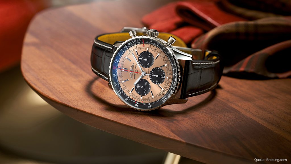 Die neue, 2022 lancierte Breitling Navitimer, Referenz AB0138241K1P1