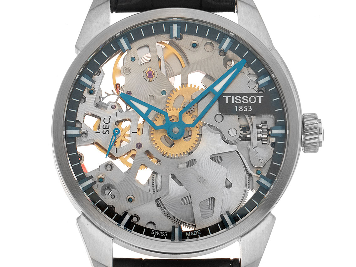 Tissot T Complication stainless steel Bracelet leather 43mm