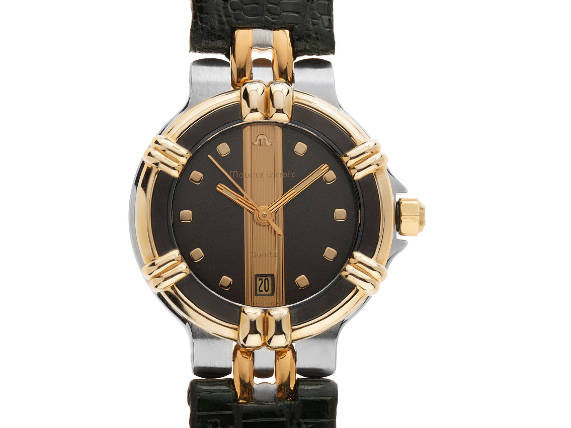 Maurice Lacroix Calypso Stahl Gelbgold Armand Leder 26mm