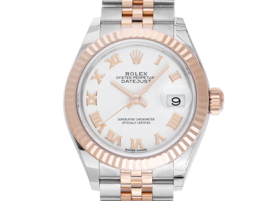 Rolex datejust lady sale rose gold