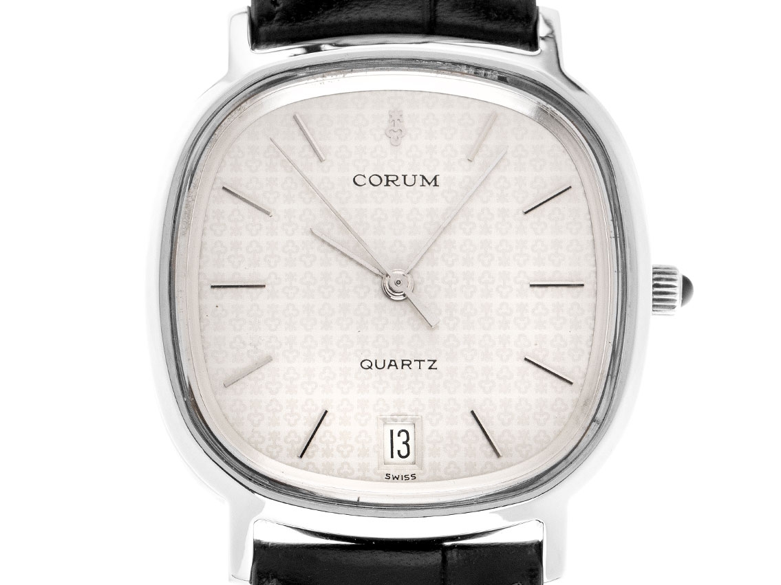 Corum Classic Date Vintage stainless steel Bracelet Leder