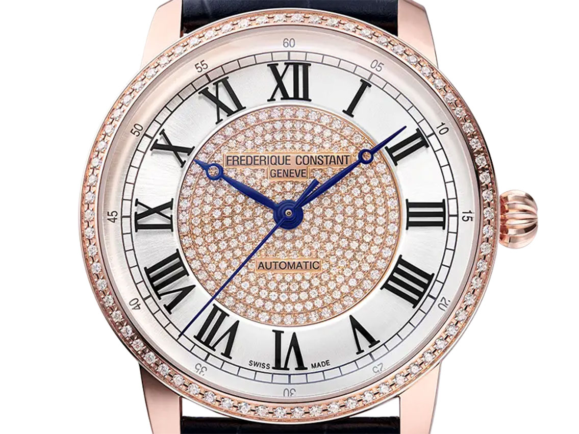 Frederique constant classics on sale index rose gold