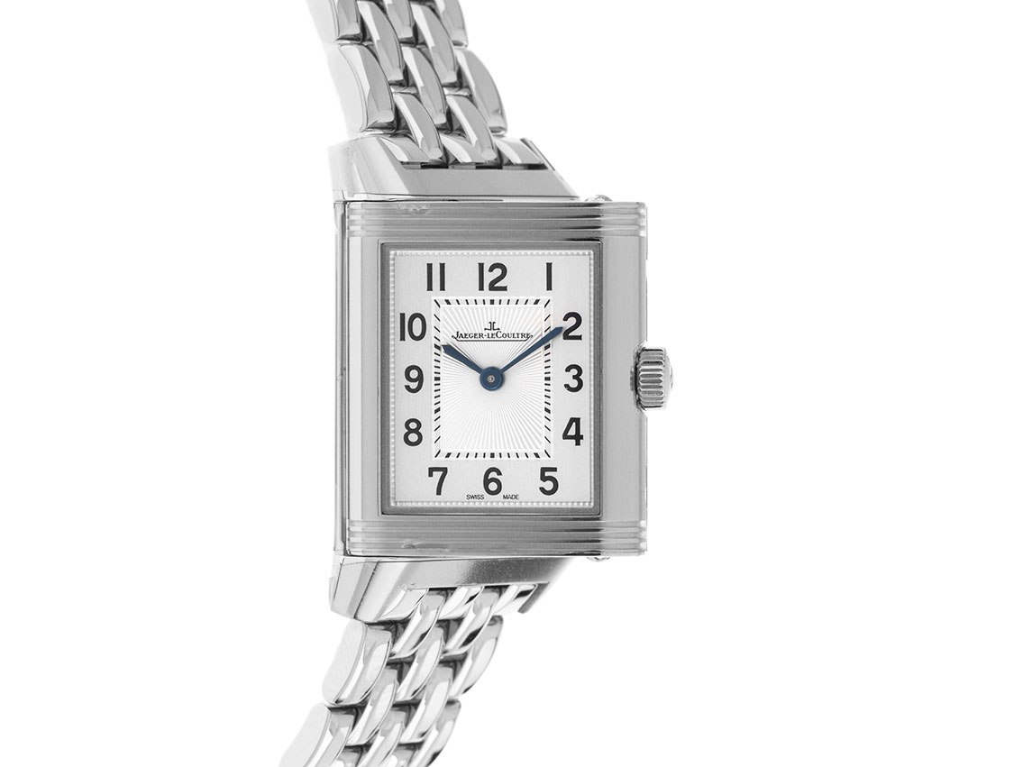 Jaeger leCoultre Reverso Classic Duoface Diamanten stainless