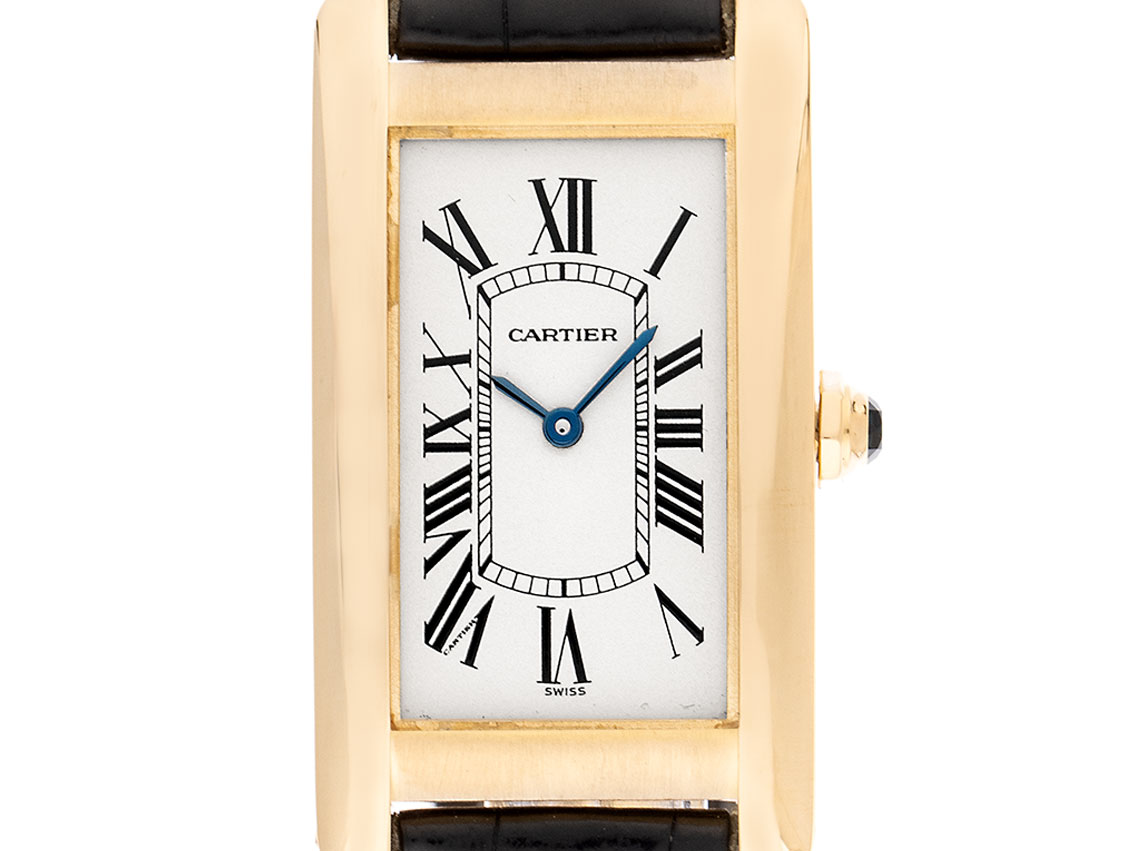 Cartier Tank Americaine MM Medium Modell 18kt Gelbgold