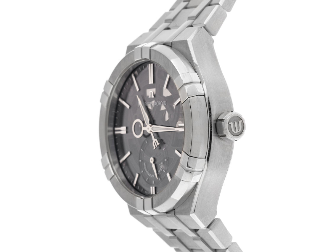 Maurice Lacroix Aikon Mercury stainless steel Bracelet stainless steel 44mm new 10000072278 English Watch