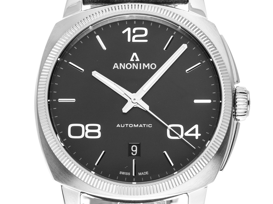 Anonimo Epurato Edelstahl Armand Leder 42mm Wie neu