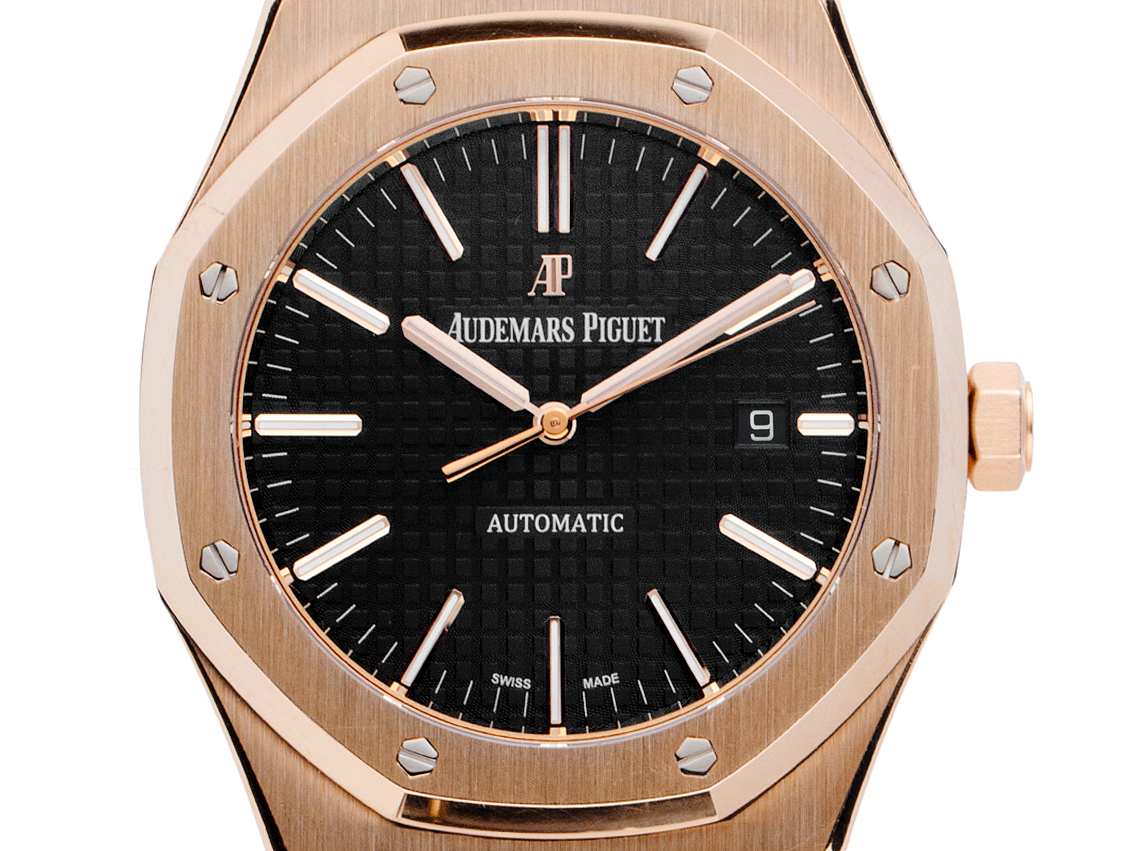 Audemars Piguet Royal Oak 18kt Rosegold Bracelet rosegold 41mm as new vintage 10000073902 English Watch