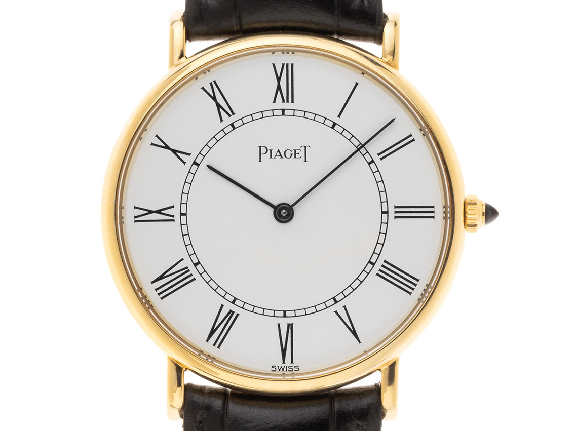 Piaget Altiplano extraflach yellow gold Bracelet leather