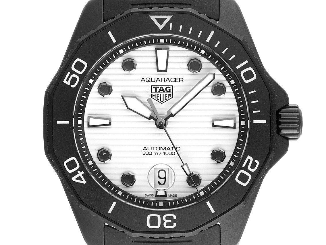 Tag Heuer Aquaracer steel DLC black Bracelet Kautschuk