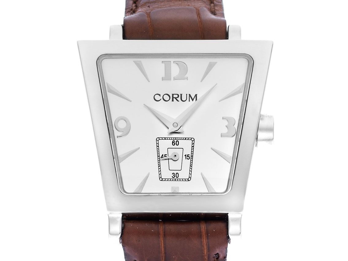 Corum Trapeze Edelstahl Armand Leder Faltschlie e 29 x 26mm